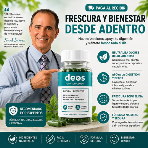 Deos Suplemento Elimina Mal Olor | 30 caps