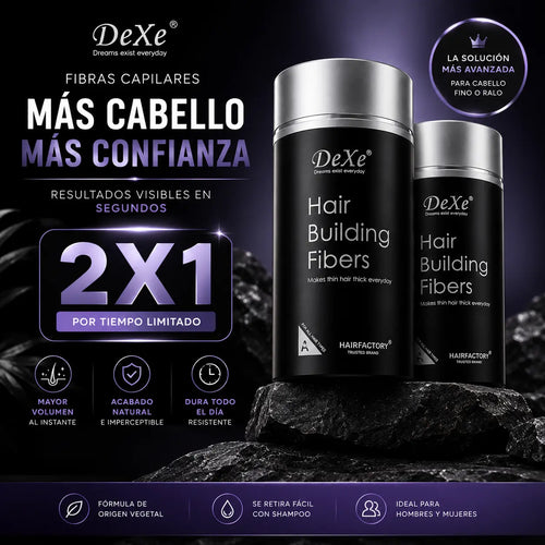 Dexe™ | Fibras Capilares de Alta Cobertura