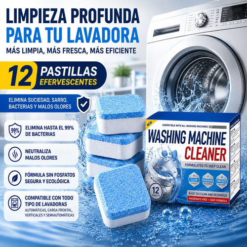 Kit Pastillas Limpieza Lavadora | 12 piezas