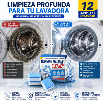 Kit Pastillas Limpieza Lavadora | 12 piezas