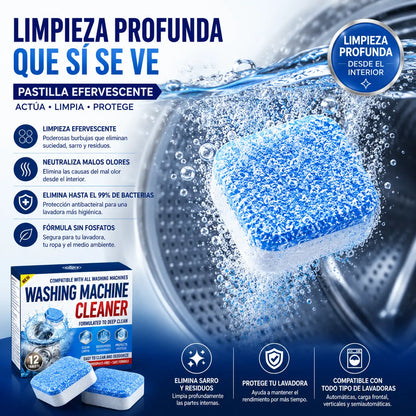 Kit Pastillas Limpieza Lavadora | 12 piezas