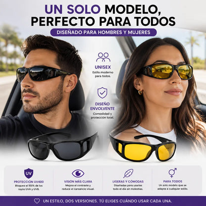 VisionDrive™ | 2 Gafas para Día y Noche